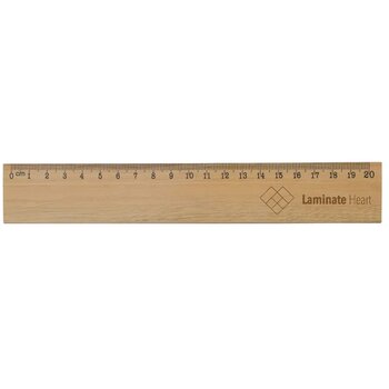 Houten liniaal 20cm hout