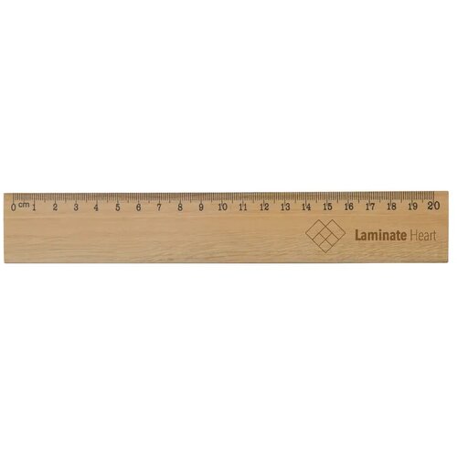 Houten liniaal 20cm hout