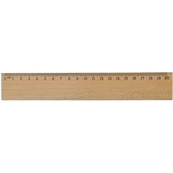 Houten liniaal 20cm hout
