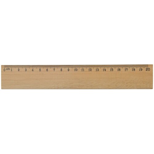 Houten liniaal 20cm hout
