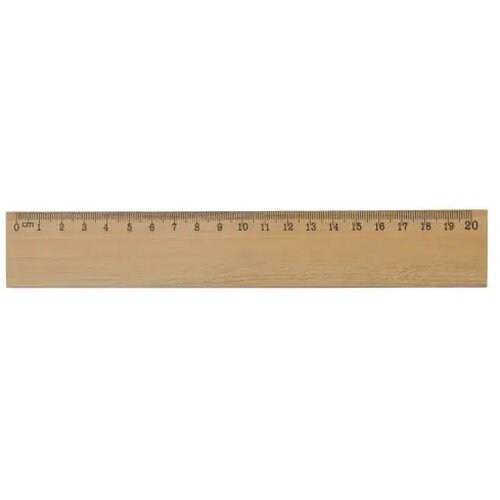 Houten liniaal 20cm hout