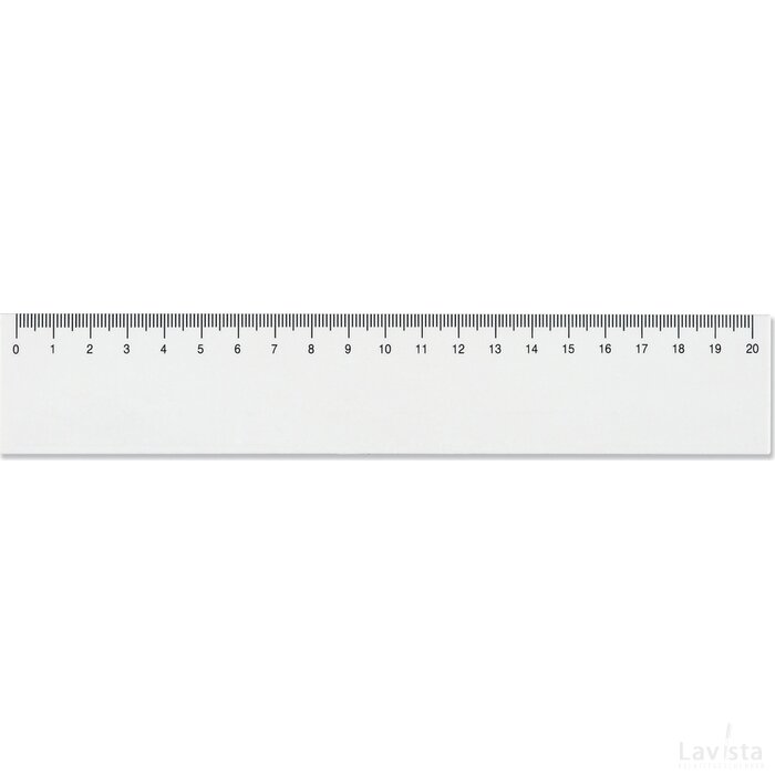 Liniaal 20cm wit