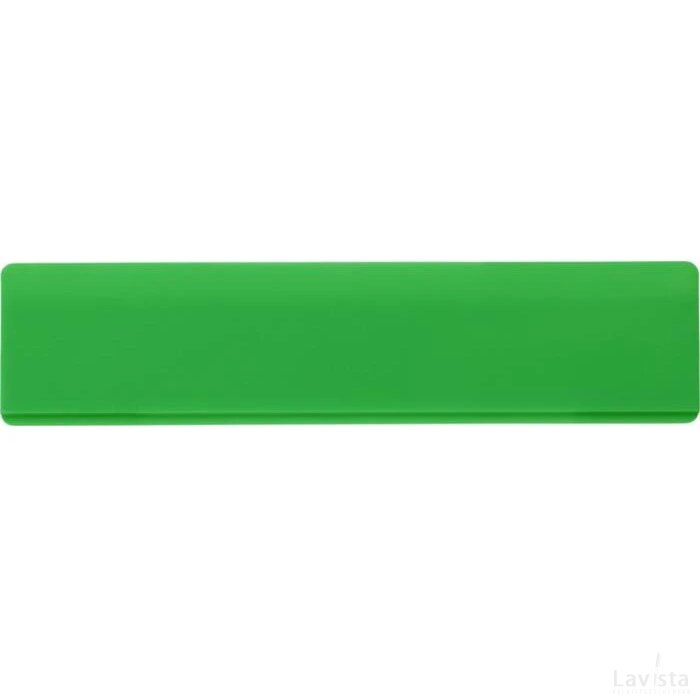 Refari liniaal van 15 cm van gerecycled plastic Groen
