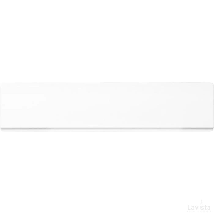 Refari liniaal van 15 cm van gerecycled plastic Wit