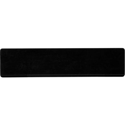 Refari liniaal van 15 cm van gerecycled plastic Zwart