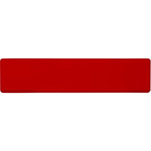 Refari liniaal van 15 cm van gerecycled plastic Rood