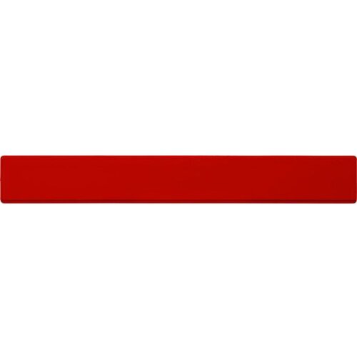 Refari liniaal van 30 cm van gerecycled plastic Rood