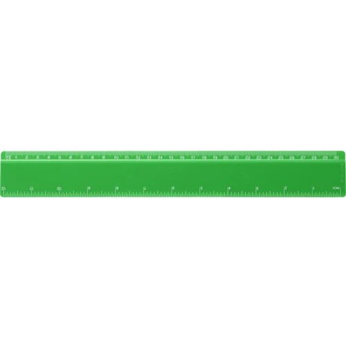 Refari liniaal van 30 cm van gerecycled plastic Groen