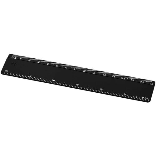 Renzo 15 cm kunststof liniaal Zwart