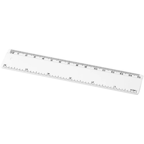 Renzo 15 cm kunststof liniaal Wit