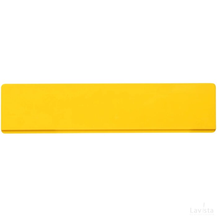 Renzo 15 cm kunststof liniaal geel Geel