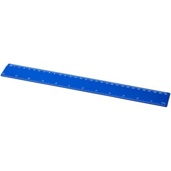 Renzo 30 cm kunststof liniaal blauw Blauw
