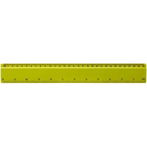 Renzo 30 cm kunststof liniaal Lime