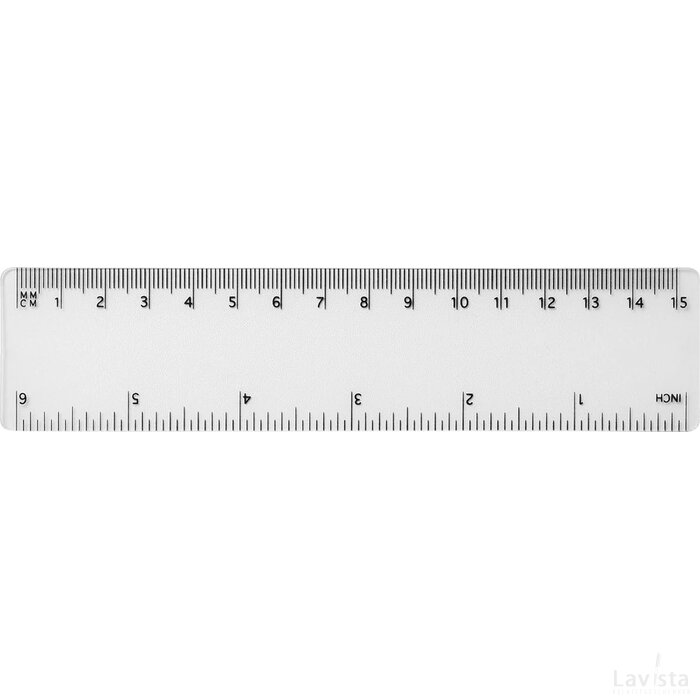 Rothko 15 cm PP liniaal Transparant