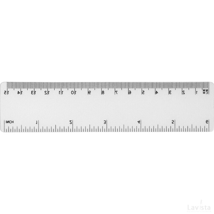 Rothko 15 cm PP liniaal Transparant