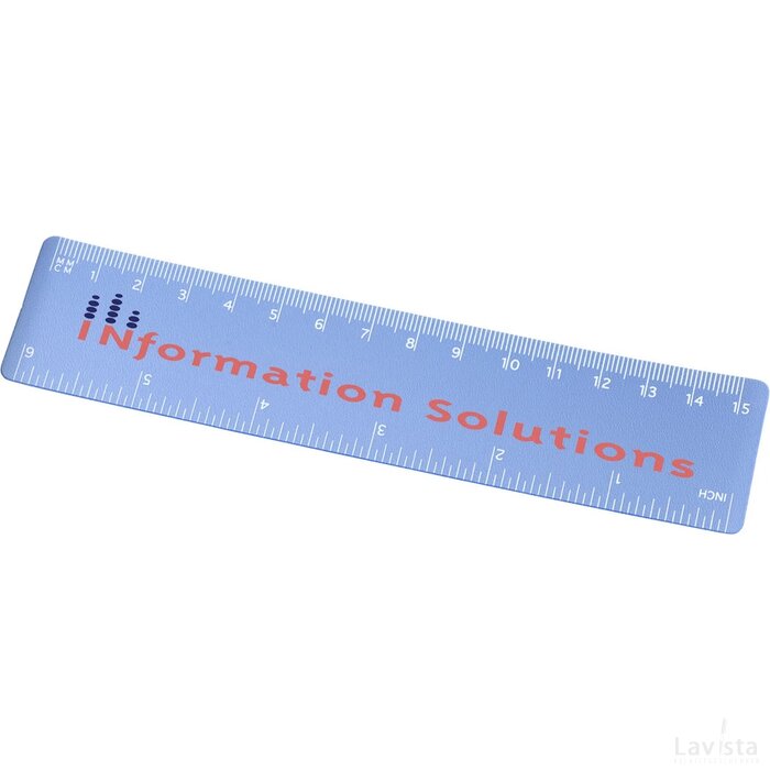 Rothko 15 cm PP liniaal Frosted blue Froster blauw