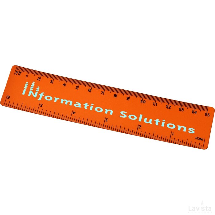 Rothko 15 cm PP liniaal Oranje