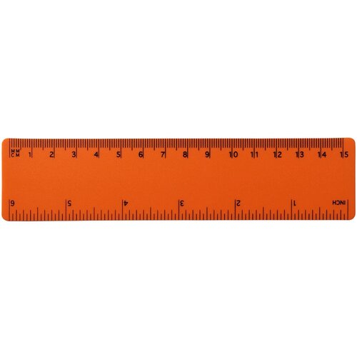 Rothko 15 cm PP liniaal Oranje