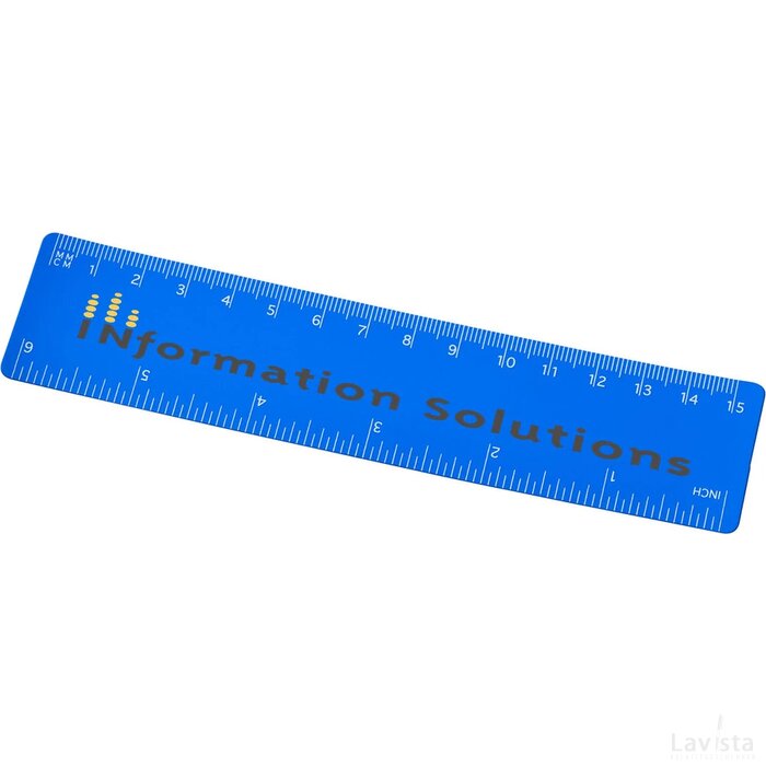 Rothko 15 cm PP liniaal blauw Blauw