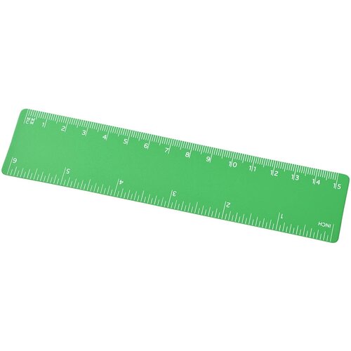 Rothko 15 cm PP liniaal Transparant groen Frosted green Frosted groen