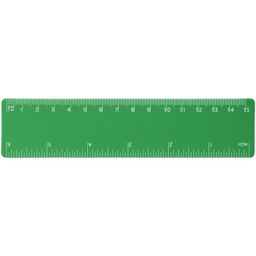 Rothko 15 cm PP liniaal Transparant groen Frosted green Frosted groen
