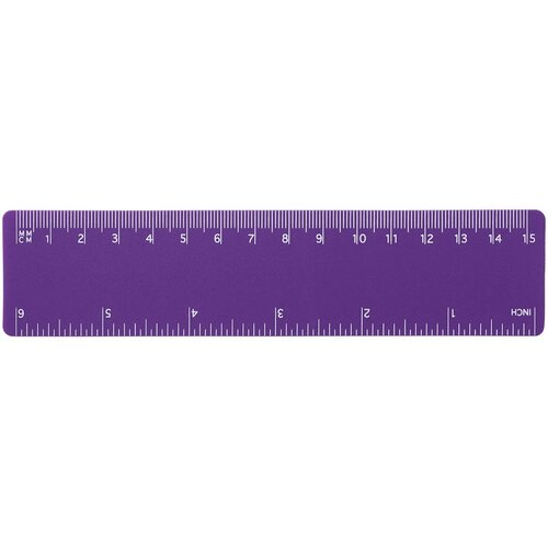 Rothko 15 cm PP liniaal Paars