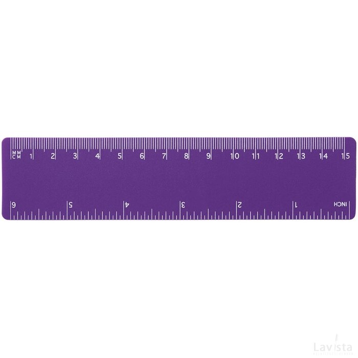 Rothko 15 cm PP liniaal Paars