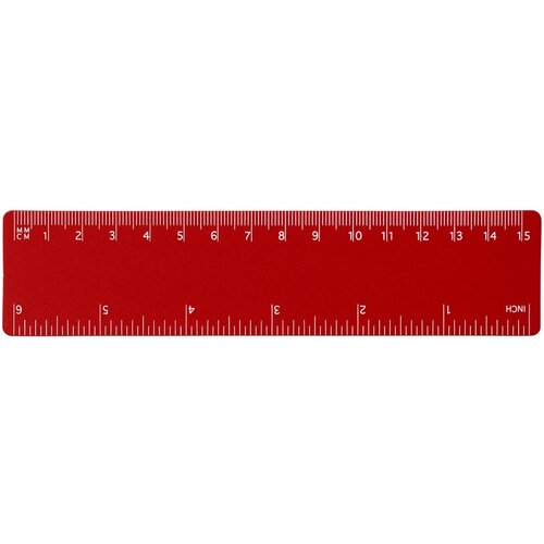 Rothko 15 cm PP liniaal Rood