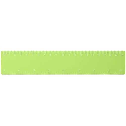 Rothko 20 cm PP liniaal Transparant groen Frosted green Frosted groen