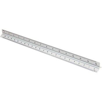 Thirty Scalimeter Liniaal Zilver