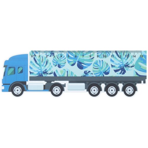 Trucker 15 Liniaal Van 15 Cm, Vrachtwagen Wit