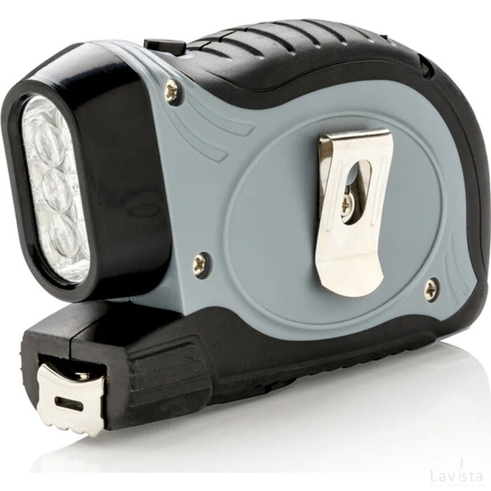2-in-1 rolmaat 5m/19mm grijs, zwart