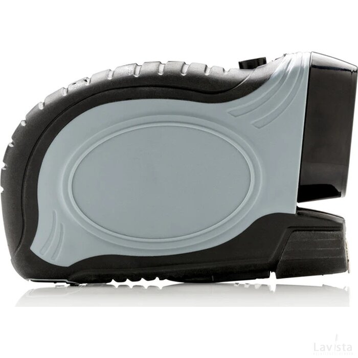 2-in-1 rolmaat 5m/19mm grijs, zwart