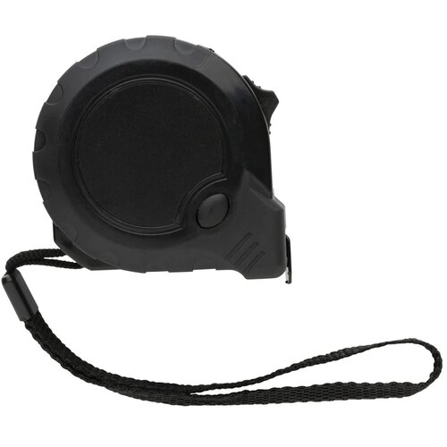 RCS gerecycled plastic 5M/19 mm rolmaat met stop knop zwart