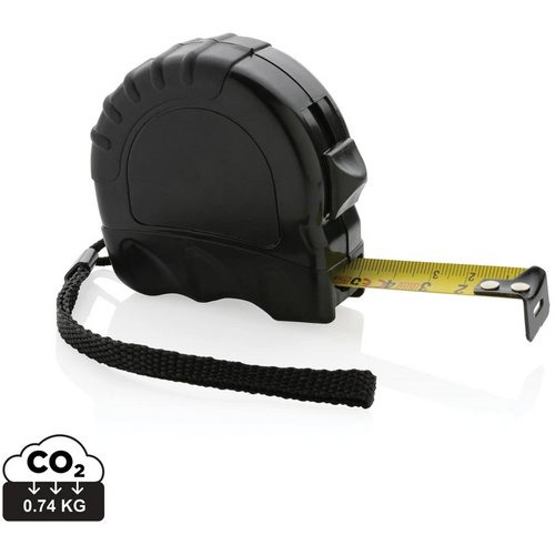 RCS gerecycled plastic 5M/19 mm rolmaat zwart