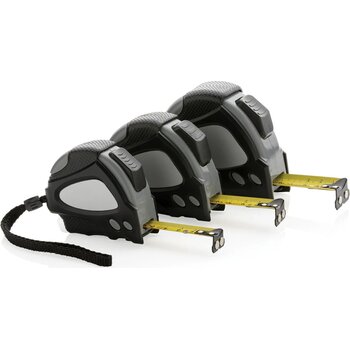 RCS gerecycled plastic Autostop rolmaat 3m/16mm zwart