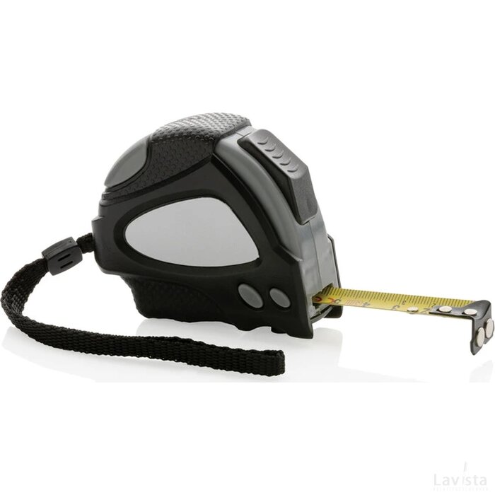 RCS gerecycled plastic Autostop rolmaat 3m/16mm zwart