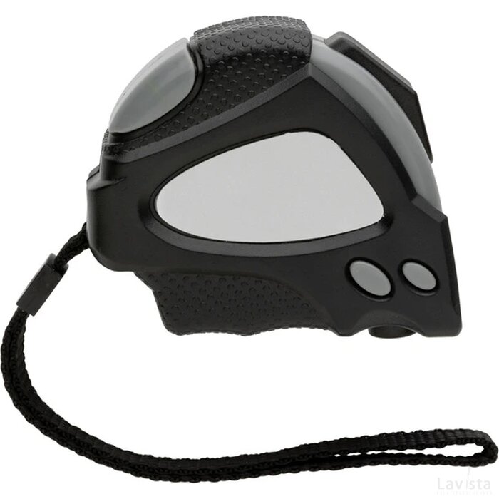 RCS gerecycled plastic Autostop rolmaat 3m/16mm zwart