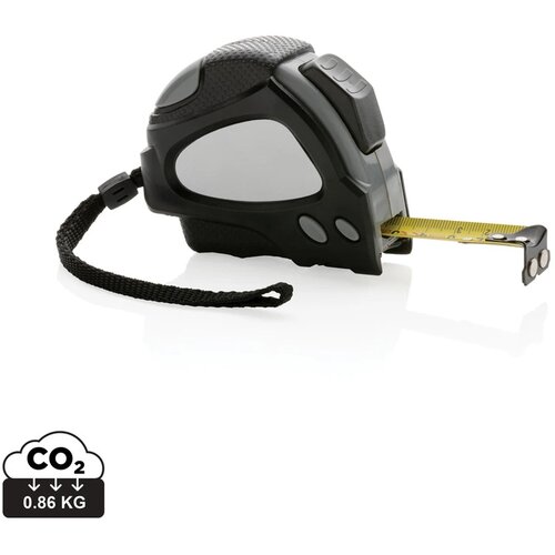 RCS gerecycled plastic Autostop rolmaat 5M/19mm zwart