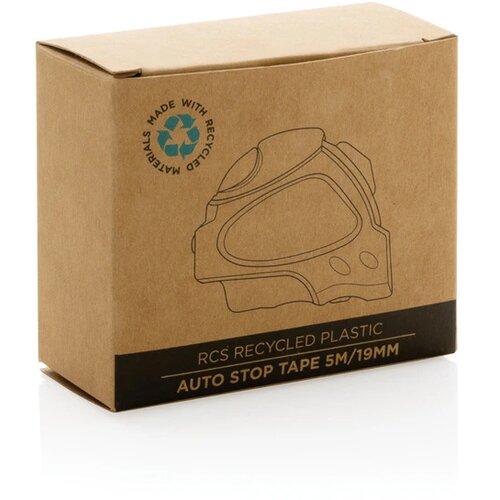 RCS gerecycled plastic Autostop rolmaat 5M/19mm zwart