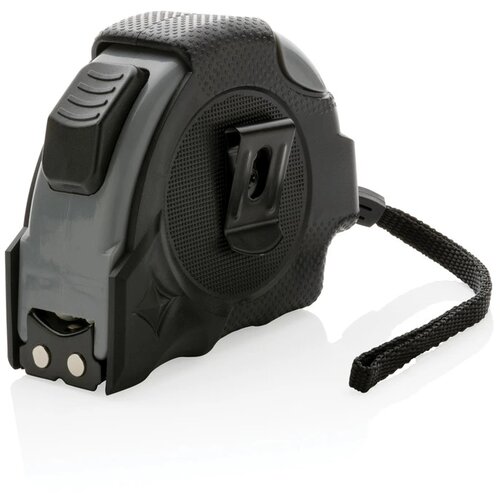 RCS gerecycled plastic autostop rolmaat 8M/25mm zwart
