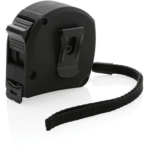 RCS gerecycled plastic bamboe rolmaat 5M/19mm zwart