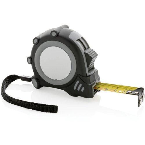 RCS gerecycled plastic Grip 5M/19mm rolmaat grijs, zwart