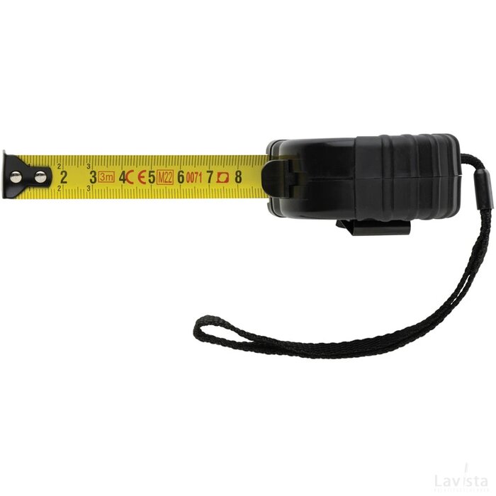 RCS gerecyclede plastic 3M/16 mm rolmaat zwart