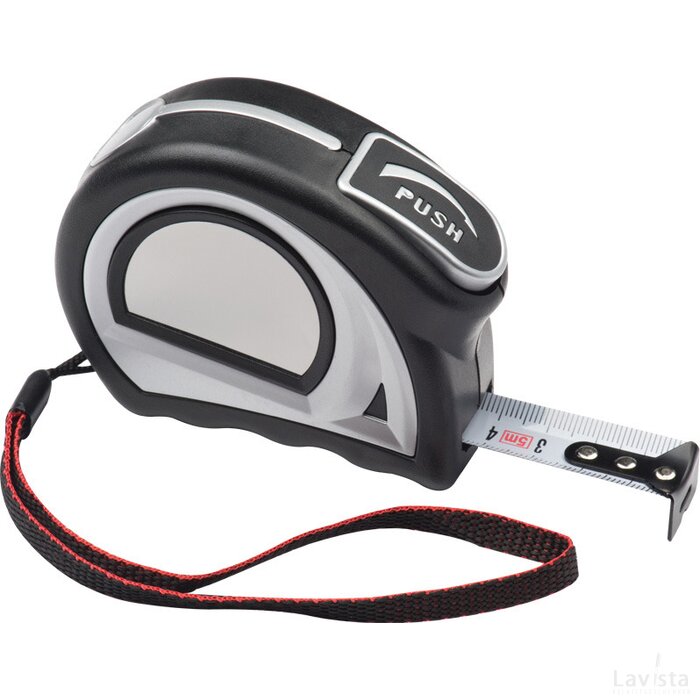 Robuuste rolbandmaat 3m Walldorf zwart