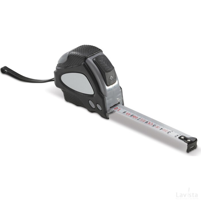 Rolmaat assist 3m grijs / zwart