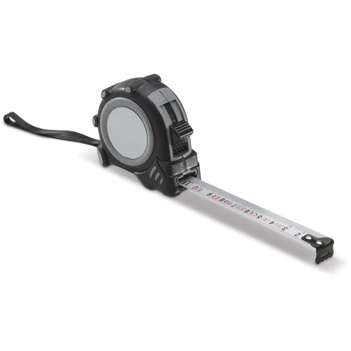Rolmaat fix 3m grijs / zwart