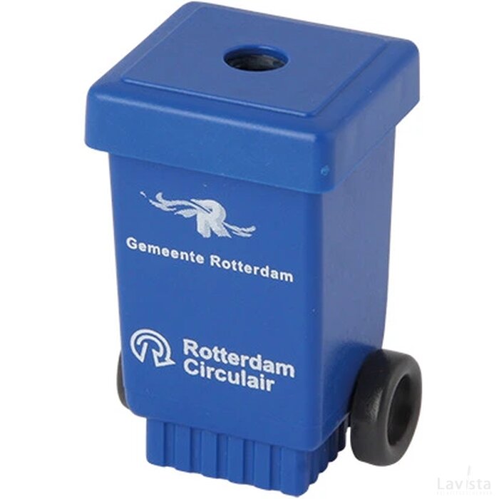 Puntenslijper Kliko/afvalbak met wielen donkerblauw