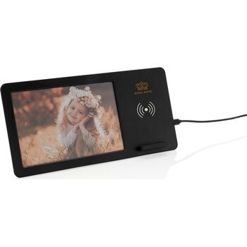 5W draadloze oplader en fotolijst zwart