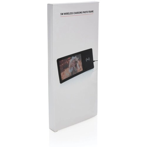 5W draadloze oplader en fotolijst zwart